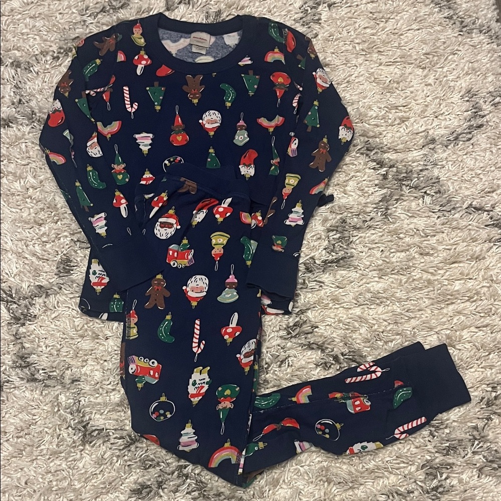 Hanna Andersson pajamas. Heirloom Ornament. Navy blue. Size xs. Pre-owned.